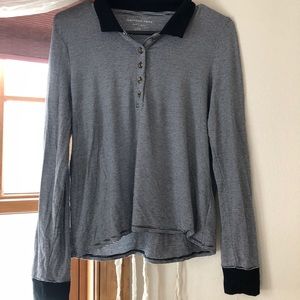 Collard striped shirt